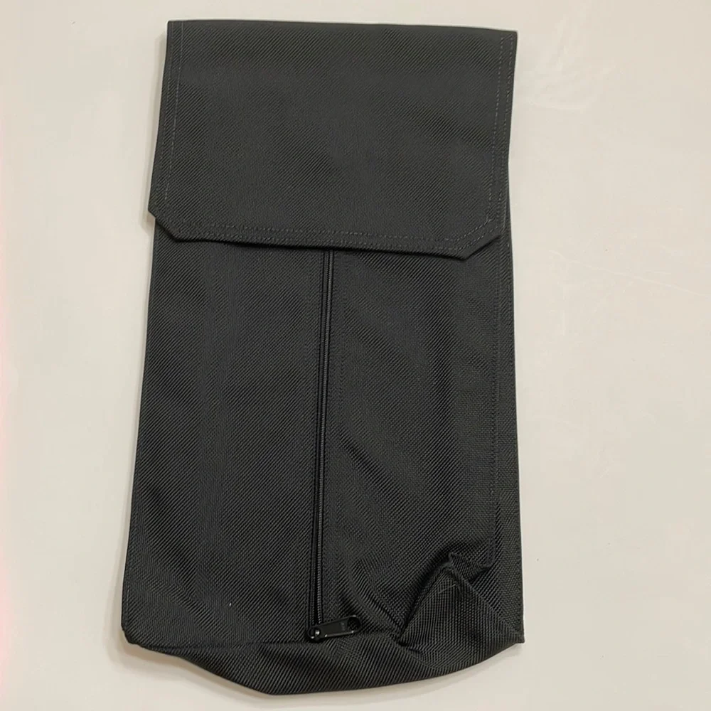 Lands’ End Shirt Case / Travel Bag Black Nylon Appox. 14”L x 8 3/4” W 3” D